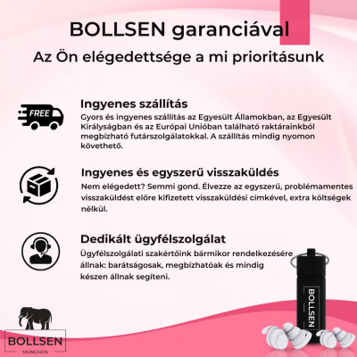 BOLLSEN Life+ Pink Edition ingyenes szállítással, egyszerű visszaküldéssel és az Egyesült Királyságban érvényes ügyfél-elégedettségi garanciával